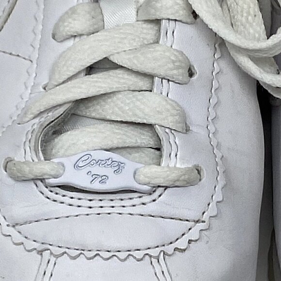 Nike Cortez x Nathan Bell White Sneakers Mens Size 8 - Picture 8 of 8